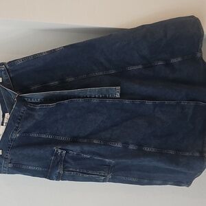 Zara Dark Blue Denim Skirt